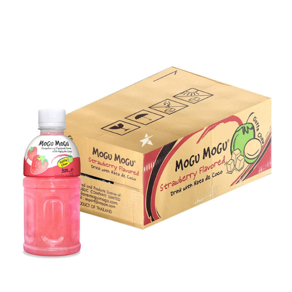 Mogu Mogu Strawberry Drink 24 x 320ml