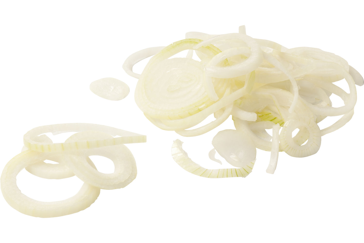 Gesneden witte uien ring