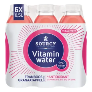 Sourcy Vitaminwater Framboos Granaatappel 6x 50cl