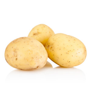 Geschilde schone aardappelen